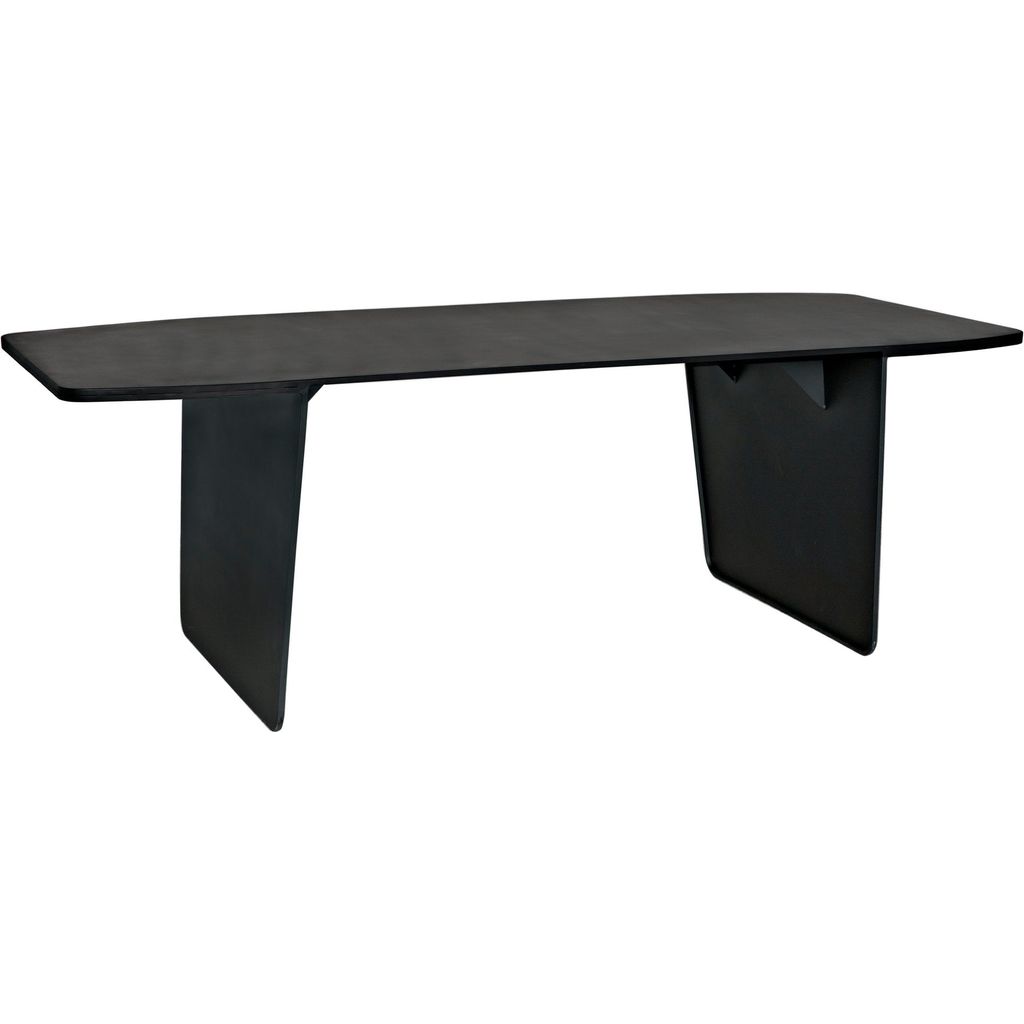 Primary vendor image of Noir Esprit Dining Table, Black Metal - Industrial Steel, 40"