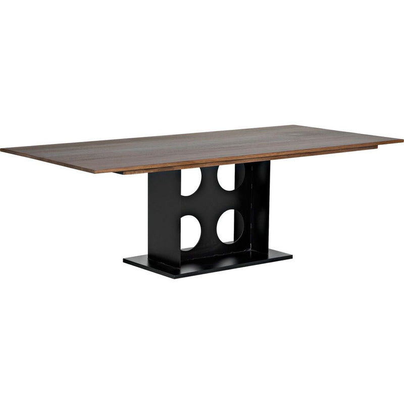Primary vendor image of Noir Cameron Table - Industrial Steel, Walnut, & Veneer, 42