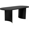 Noir Concave Table - Industrial Steel, 32"