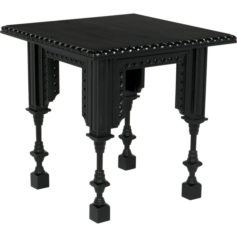 Primary vendor image of Noir Luxor Side Table, Hand Rubbed Black - Mahogany, 28