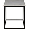 Primary vendor image of Noir Manning Side Table, Large - Industrial Steel & Bianco Crown Marble, 20.5"