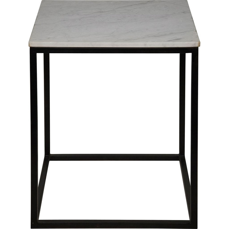 Primary vendor image of Noir Manning Side Table, Large - Industrial Steel & Bianco Crown Marble, 20.5