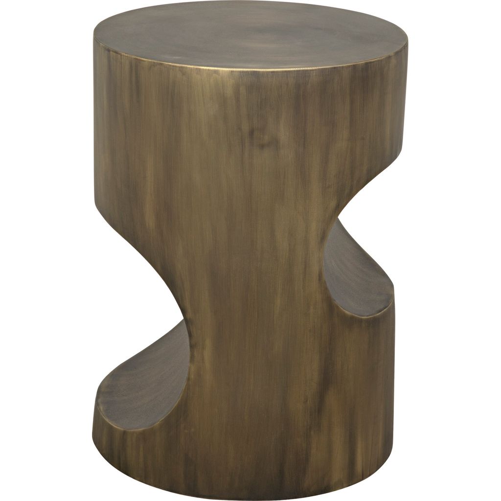 Primary vendor image of Noir Margo Side Table, Steel w/ Aged Brass Finish, 14"
