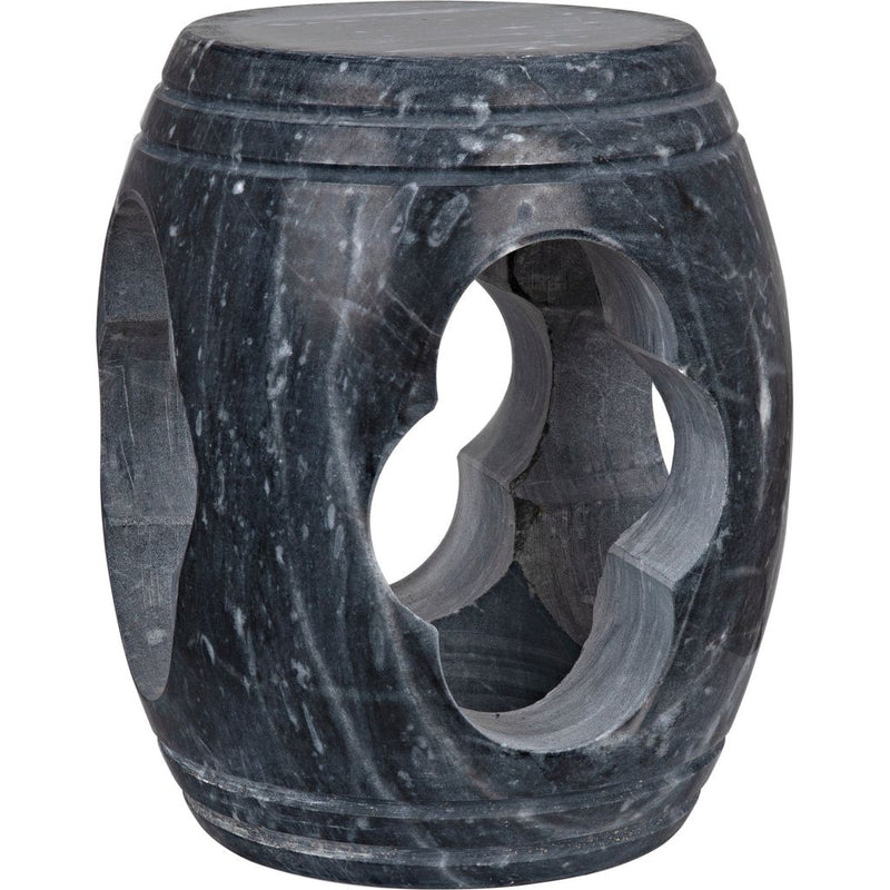 Primary vendor image of Noir Legend Side Table/Stool - Night Snow Marble, 13.5