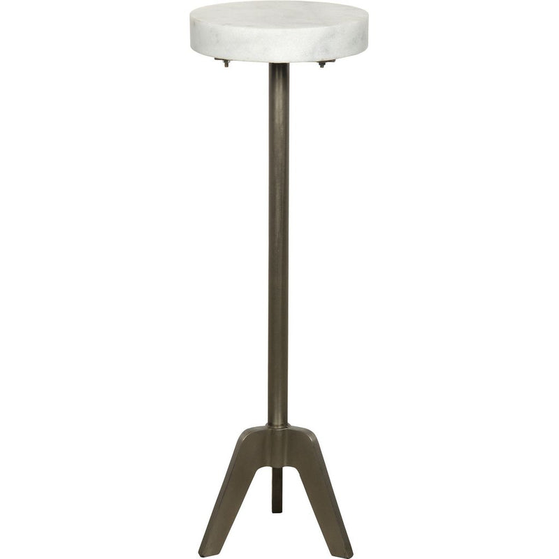 Primary vendor image of Noir Fiasco Side Table - Industrial Steel & Bianco Crown Marble, 8.5