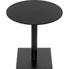 Noir Mies Side Table, Black Steel - Cast Iron, 26"