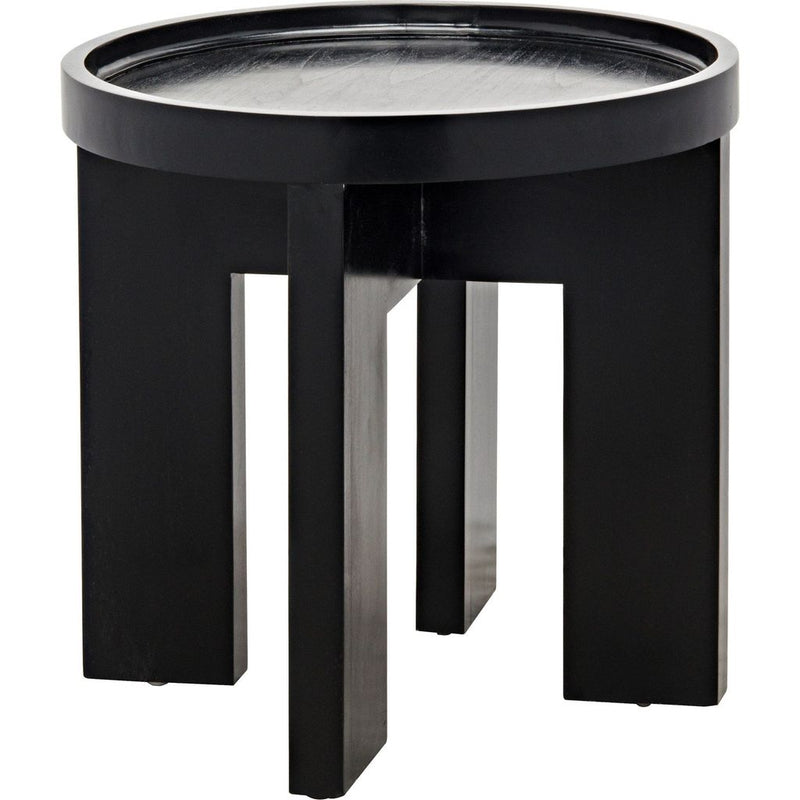 Primary vendor image of Noir Gavin Side Table, Hand Rubbed Black - Mahogany & Veneer, 25