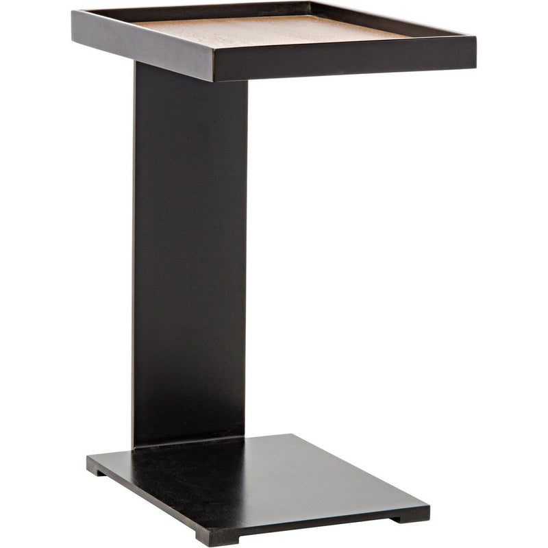Primary vendor image of Noir Ledge Side Table w/ Black Steel, 18