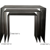Noir Yves Side Table, Large, Black Steel, 24"