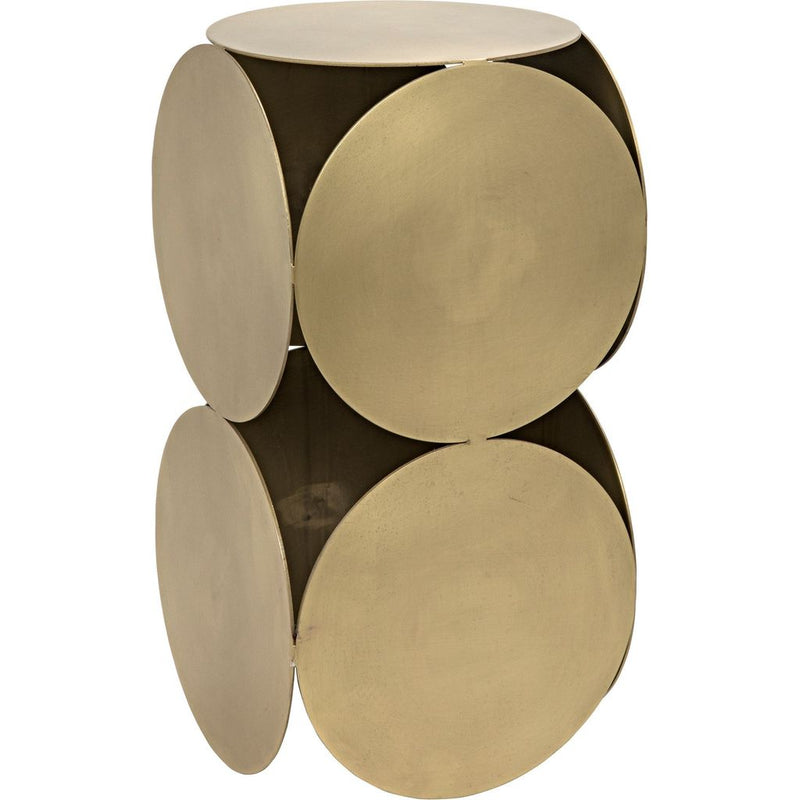 Primary vendor image of Noir Lola Side Table, Metal w/ Brass Finish, 12