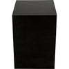 Noir Quintin Side Table, Black Steel, 17.5"