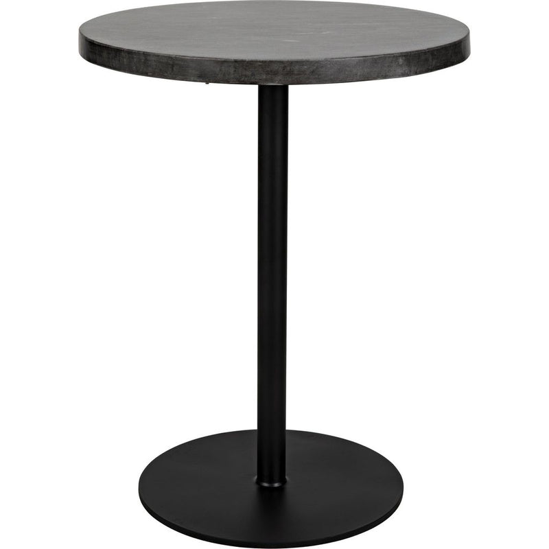 Primary vendor image of Noir Ford Side Table, Tall - Industrial Steel & Night Snow Marble, 19.5