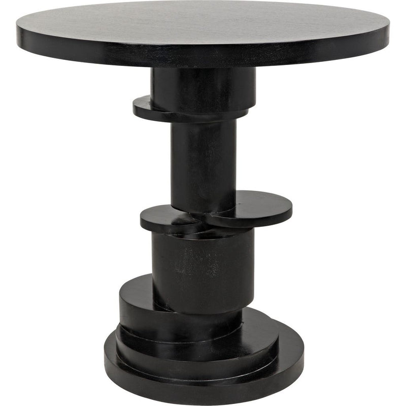 Primary vendor image of Noir Hugo Side Table, Hand Rubbed Black - Mahogany & Veneer, 28