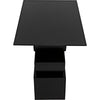 Noir Shape Side Table, Black Steel, 16"
