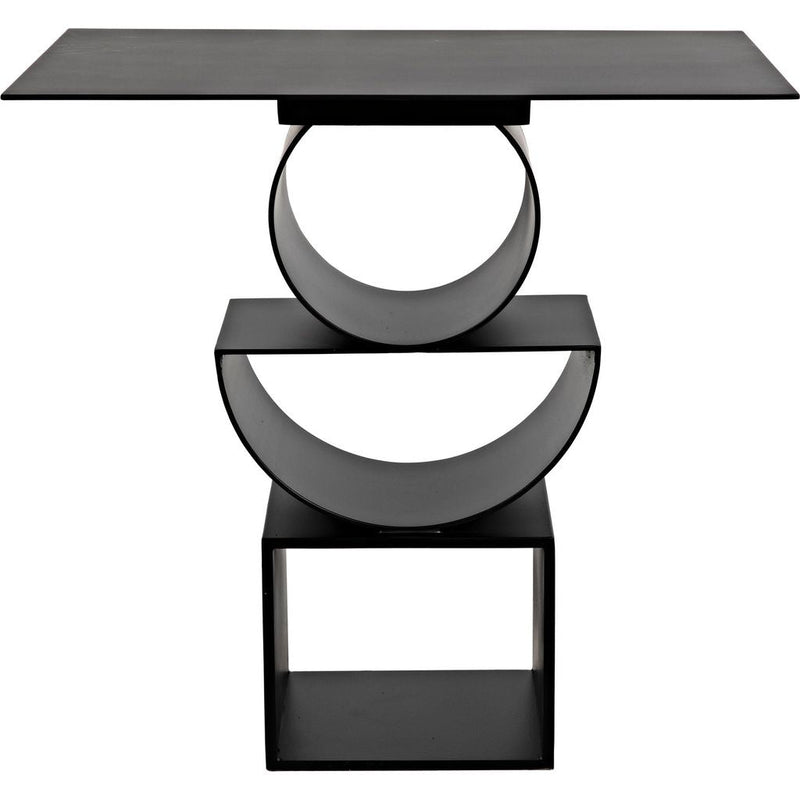 Primary vendor image of Noir Shape Side Table, Black Steel, 16