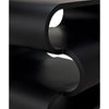 Noir Nada Side Table, Black Steel, 25.5"