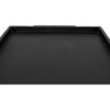 Noir Ledge All Metal Side Table, Black Steel, 18.5"