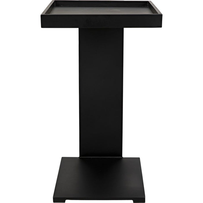 Primary vendor image of Noir Ledge All Metal Side Table, Black Steel, 18.5"