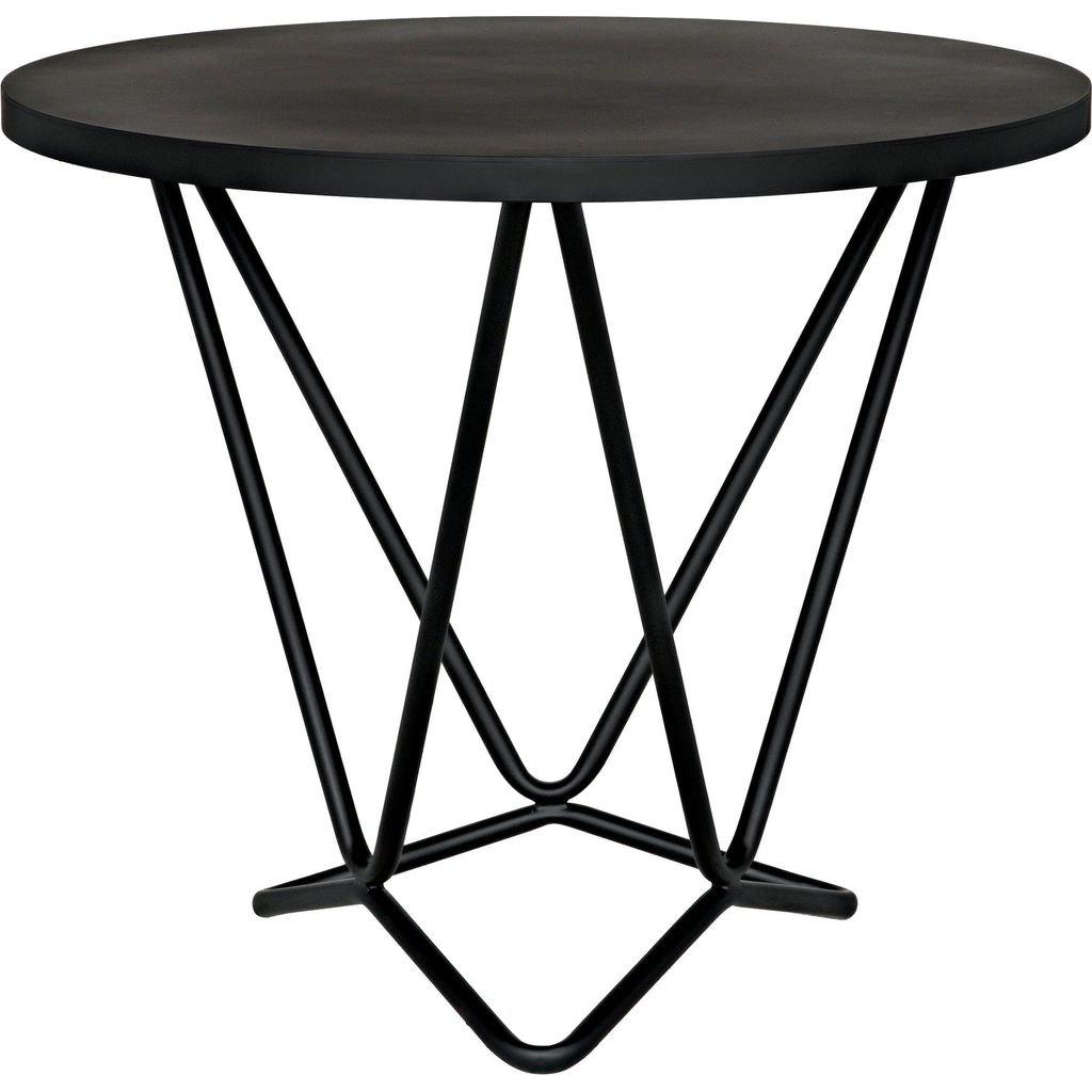 Primary vendor image of Noir Belem Side Table, Black Steel, 29"