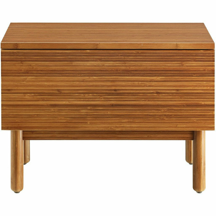 Greenington Ventura Solid Moso Bamboo 1 Drawer Nightstand, Amber