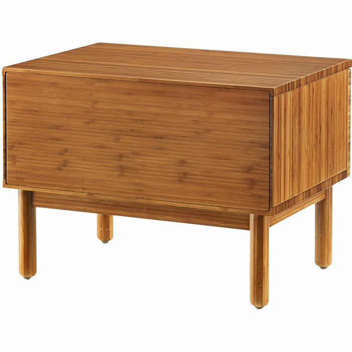 Greenington Ventura Solid Moso Bamboo 1 Drawer Nightstand, Amber