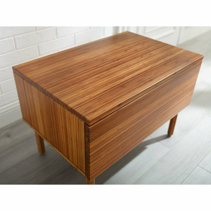 Greenington Ventura Solid Moso Bamboo 1 Drawer Nightstand, Amber