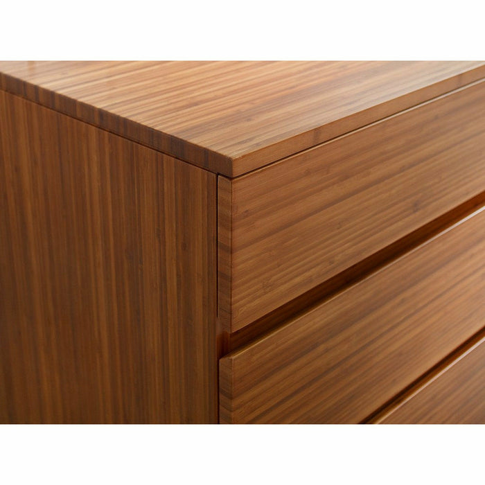Greenington Ventura Solid Moso Bamboo 4 Drawer High Chest, Amber