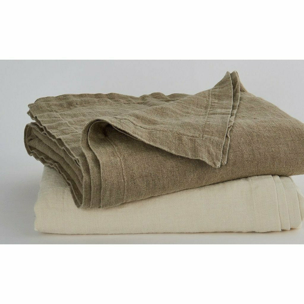 TL at Home Catalina Stonewashed 100% Linen Blankets, Duvets and/or Shams