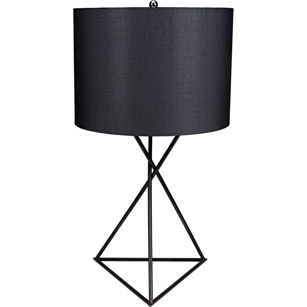 Primary vendor image of Noir Triangle Table Lamp w/ Shade, Black Metal, 14"