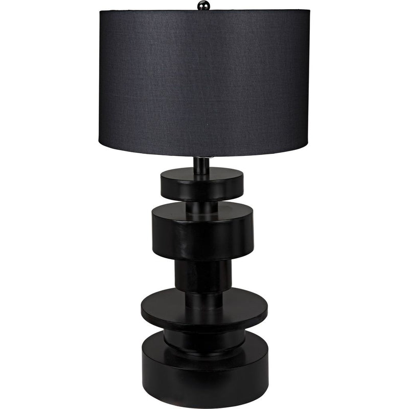 Primary vendor image of Noir Wilton Table Lamp, Black Steel w/ Shade, 13