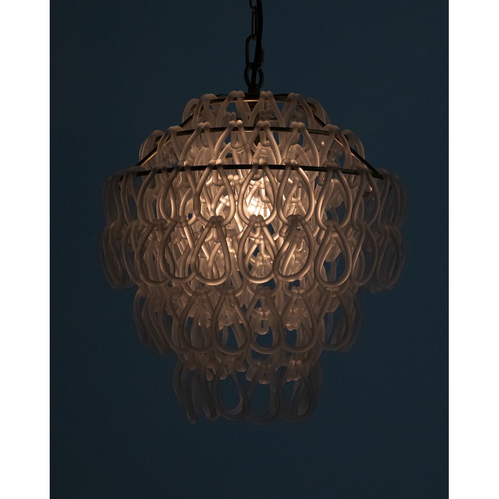 Noir Dolce Vita Lamp, Small, Metal w/ Brass Finish & Glass