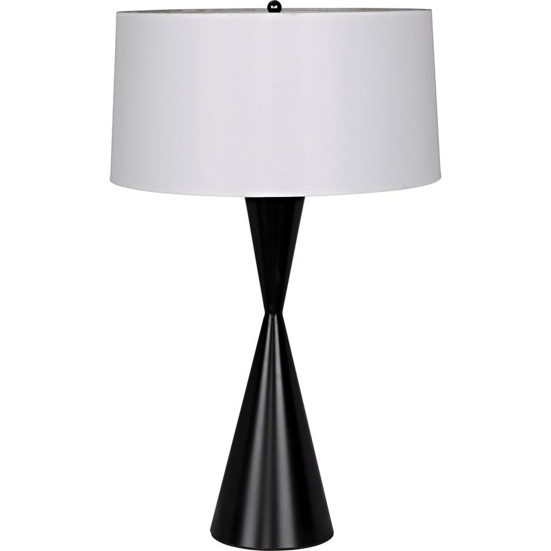 Primary vendor image of Noir Noble Table Lamp w/ Shade, Black Steel, 17