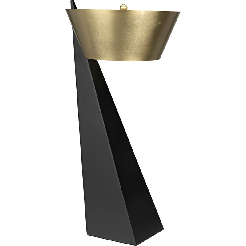 Primary vendor image of Noir Claudius Table Lamp, Steel w/ Brass Finish, 12.5