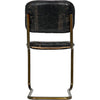 Noir 0037 Dining Chair, Steel & Leather, 18" W