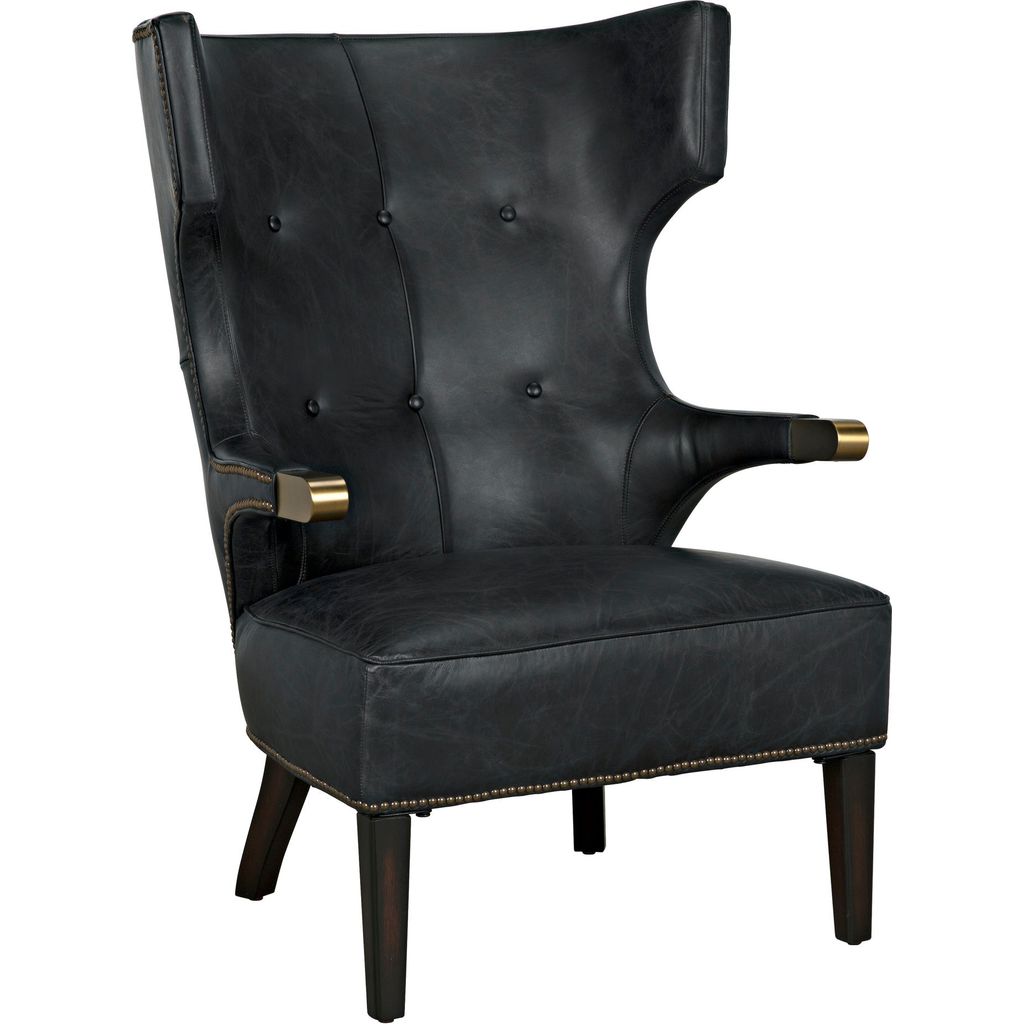 Primary vendor image of Noir Heracles Chair, Leather, 31" W