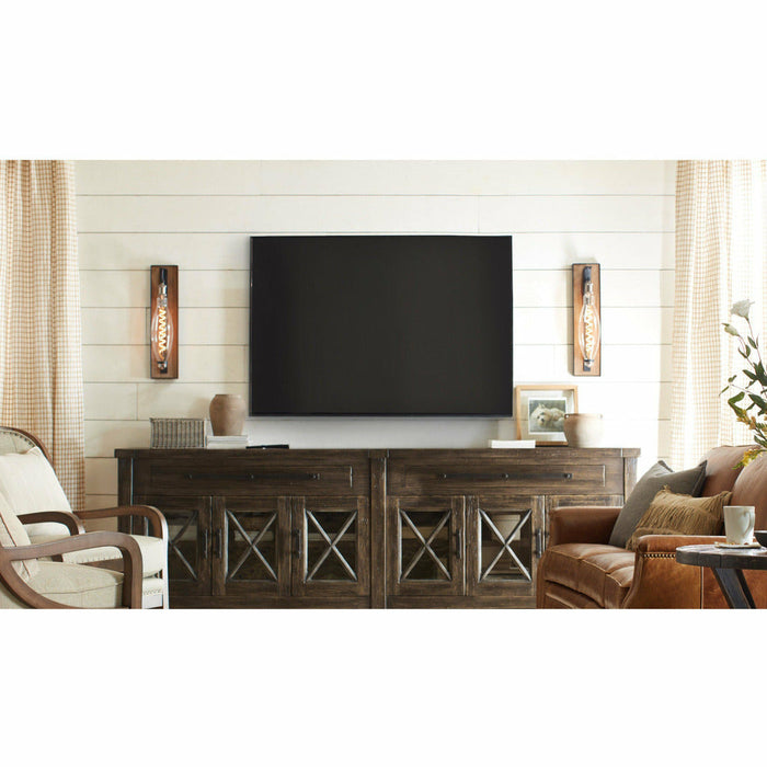 Carroll by Design The Row Large Brown Barnwood Sconce-annieandel