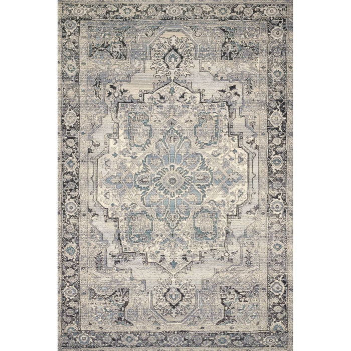 Loloi Mika MIK-01 Indoor/Outdoor Power Loomed Area Rug-Rugs-Loloi-Gray-1'-6" x 1'-6" Sample-Heaven's Gate Home, LLC