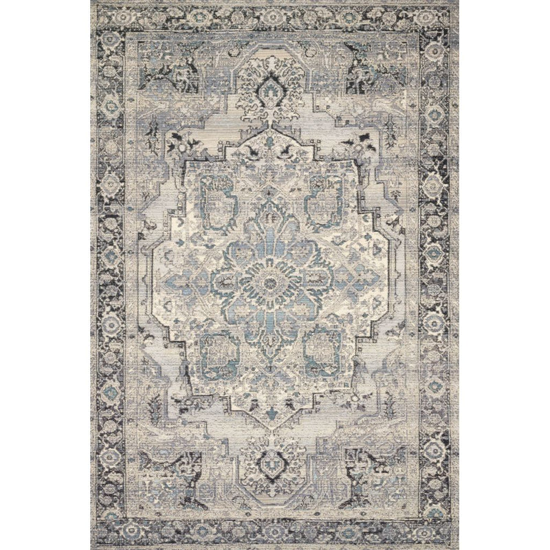 Loloi Mika MIK-01 Indoor/Outdoor Power Loomed Area Rug-Rugs-Loloi-Gray-1'-6" x 1'-6" Sample-Heaven's Gate Home, LLC