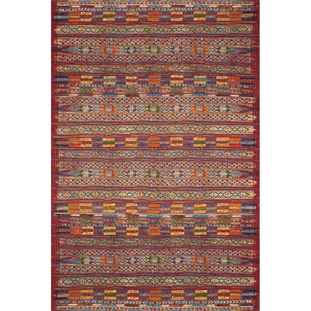 Loloi Mika MIK-09 Indoor/Outdoor Power Loomed Area Rug-Rugs-Loloi-Red-1'-6" x 1'-6" Sample-Heaven's Gate Home, LLC
