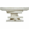 CFC Holt Stacked Reclaimed Lumber Console Table, Gray Wash-Console Tables-CFC-Heaven's Gate Home, LLC