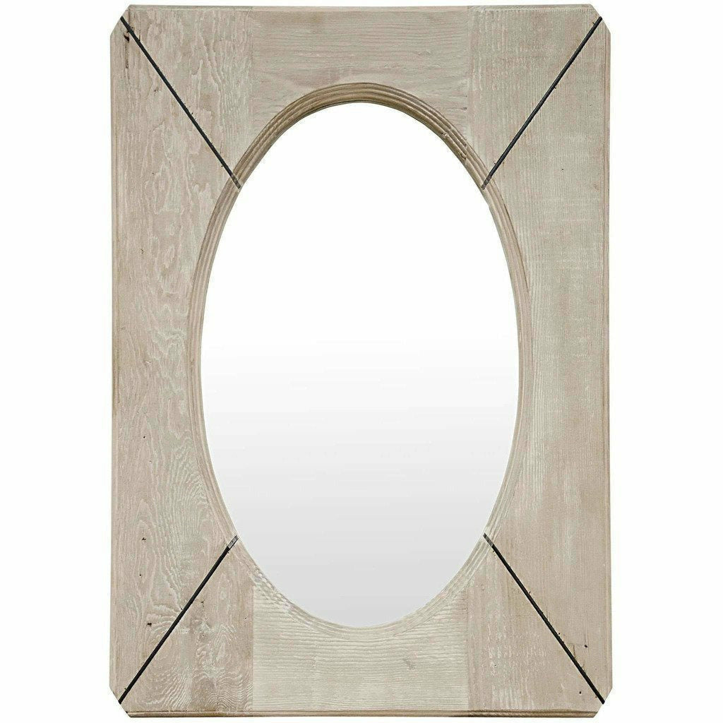 CFC Reclaimed Lumber Musas Mirror, Steel Insets-Mirrors-CFC-Heaven's Gate Home, LLC