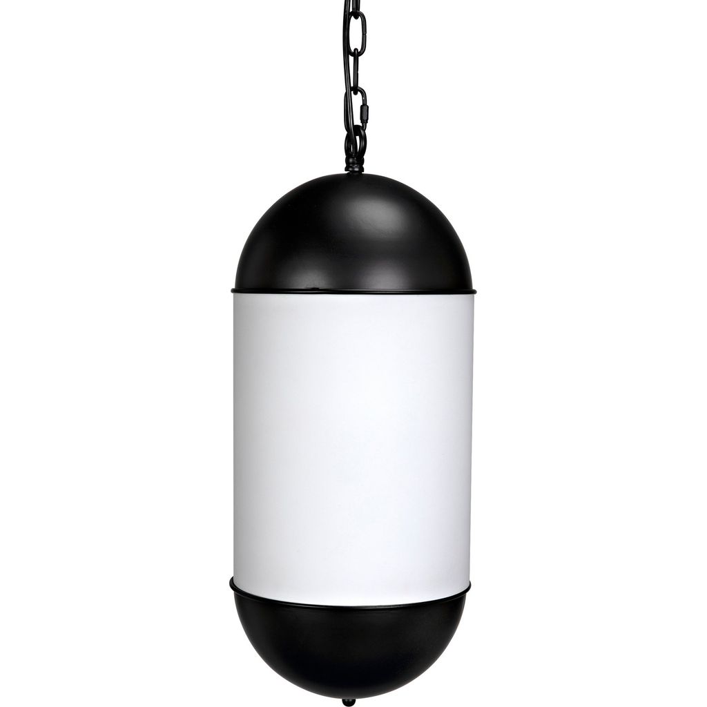 Noir Big Boy Pendant - Industrial Glass & Frosted Glass