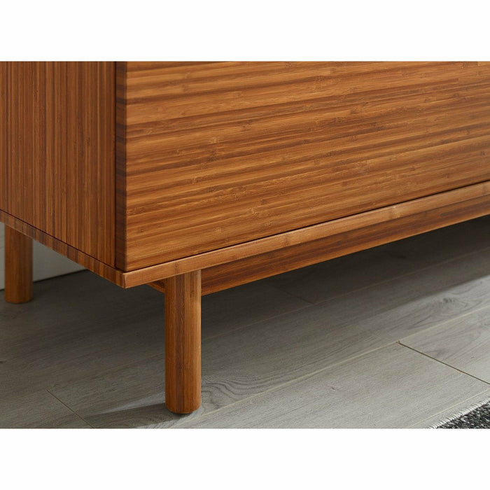 Greenington Ventura Solid Moso Bamboo 4 Drawer Double Dresser, Amber
