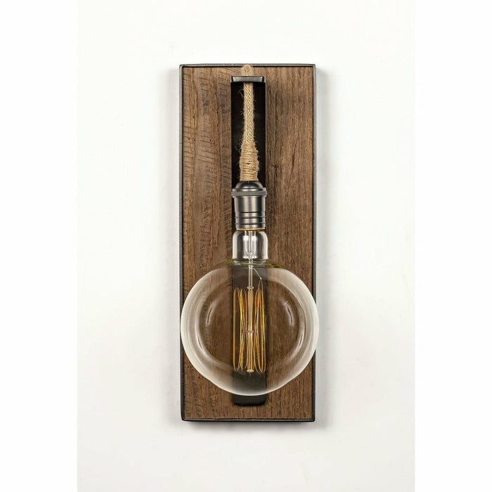 Carroll by Design The Row - Small Brown Barnwood Sconce-annieandel
