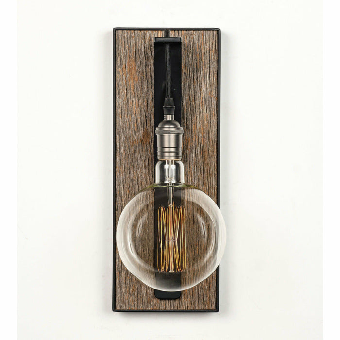 Carroll by Design The Row - Small Gray Barnwood Sconce-annieandel