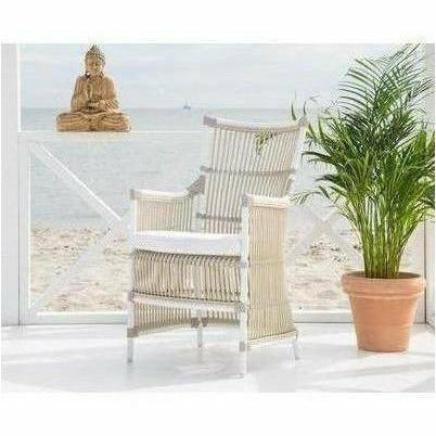 Sika-Design Exterior Dining Davinci Chair w/ Cushion, Outdoor-Dining Chairs-Sika Design-Dove White-Tempotest Canvas White-Heaven's Gate Home, LLC