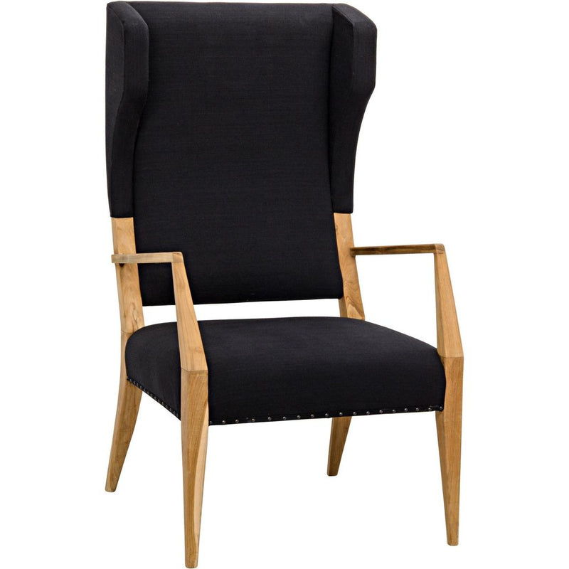 Primary vendor image of Noir Narciso Chair, Teak w/ Black Woven Fabric, 27