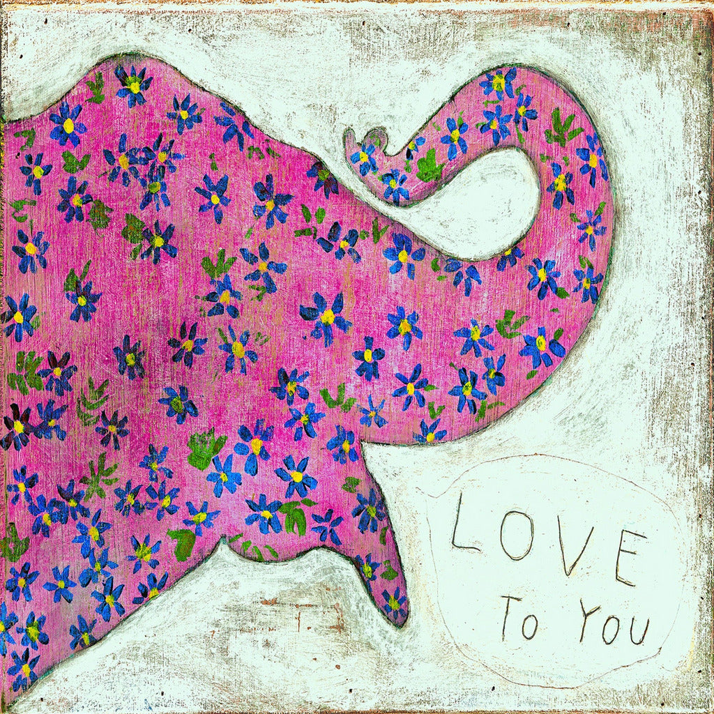 Sugarboo & Co. Pink Elephant Art Print