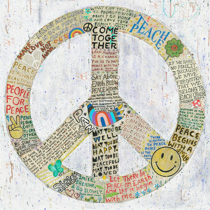 Sugarboo & Co. Choose Peace (White) Art Print