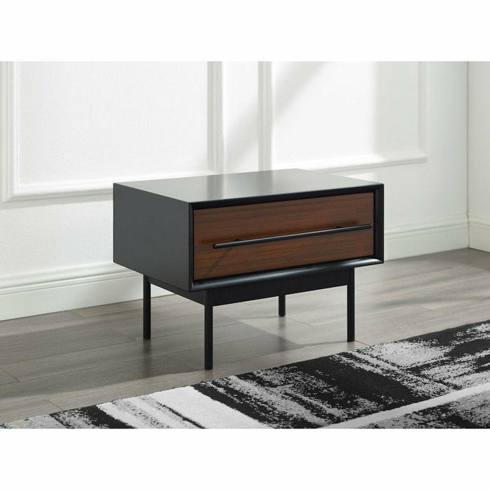 Greenington Park Avenue Solid Moso Bamboo 1 Drawer Nightstand, Ruby